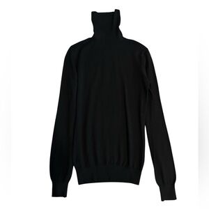 Suistudio Women’s 100% Merino Wool Black Turtleneck Sweater XS